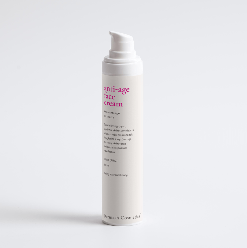 Butelka kremu Anti-Age Dermash 50 ml z pompką