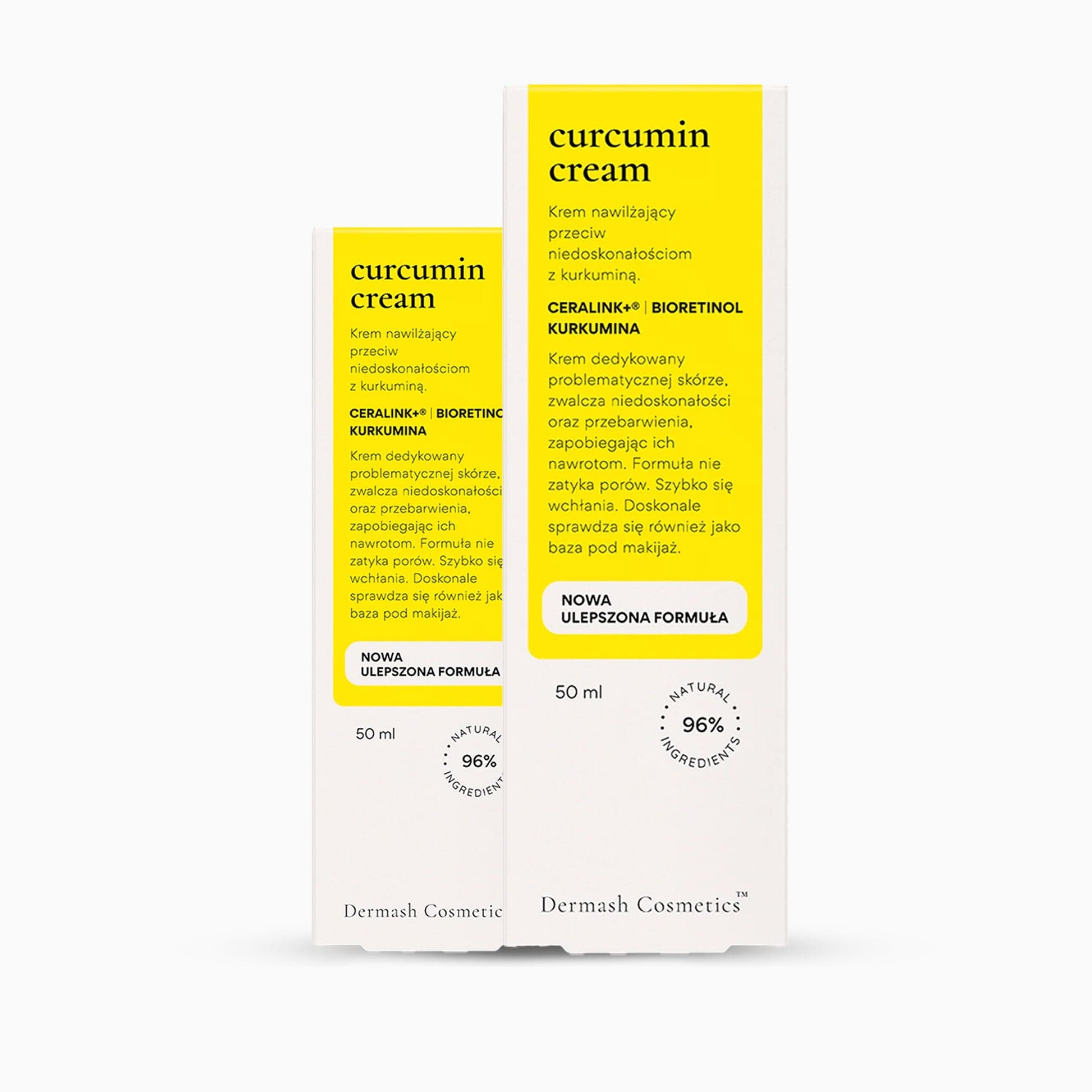 Zestaw: 2x Krem nawilżający przeciw niedoskonałościom z kurkuminą