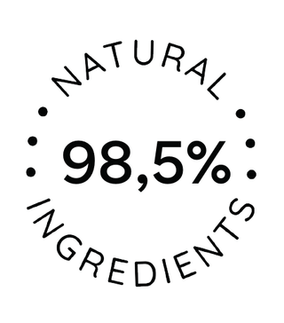 98,5% natural ingredients — znak z opakowania Omega Acne Face Cream.